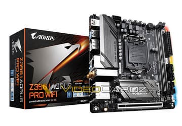 Системная плата Gigabyte Z390 I Aorus PRO WIFI типоразмера Mini-ITX рассчитана на CPU Intel Core восьмого поколения