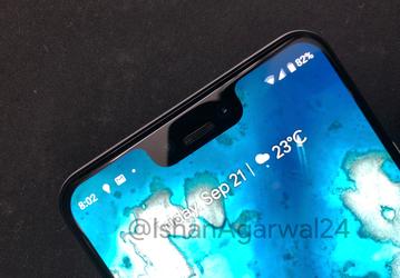 Фотогалерея дня: белый смартфон Pixel 3 XL с мятно-зеленой кнопкой включения