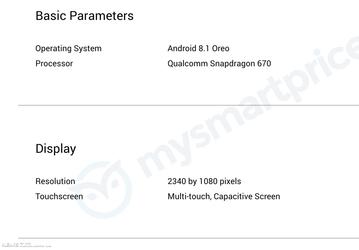 Готовится к премьере смартфон Oppo CPH1879 на платформе Snapdragon 670