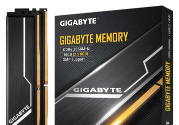 Каталог Gigabyte пополнили скромно оформленные модули памяти DDR4-2666 с добротными радиаторами