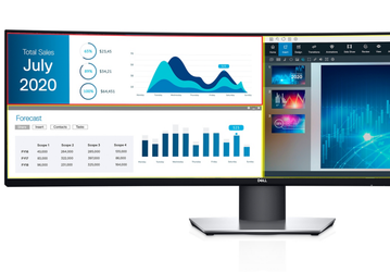 49-дюймовый монитор Dell UltraSharp U4919DW может использоваться двумя пользователями одновременно