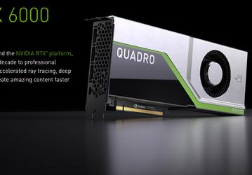 Начат прием предварительных заказов на ускорители Nvidia Quadro RTX 6000