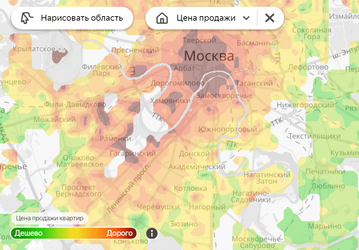 «Яндекс» представил тепловые карты цен на жилье