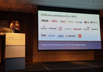 Qualcomm подтвердила список компаний, которые будут использовать 5G-модем Snapdragon X50 уже в 2019 году