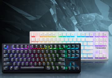 Механическая клавиатура Tesoro GRAM Spectrum TKL насчитывает 87 клавиш