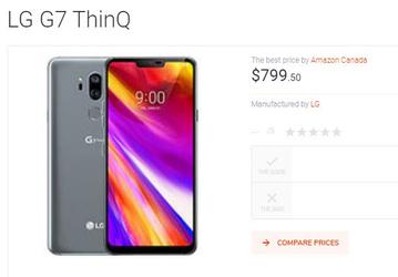 LG G7 One, который должен был стать дешевой альтернативой флагмана LG G7 ThinQ, неприятно удивляет своей ценой
