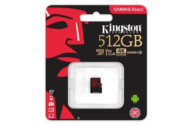 Представлены карты памяти Kingston Canvas React microSD