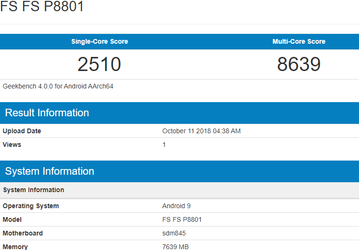 Смартфон OnePlus 6T отметился в базе данных Geekbench