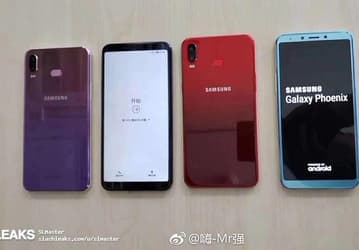 Фото дня: смартфон Samsung Galaxy A6S (Phoenix) переливается крышками с градиентным окрасом на новых живых фото