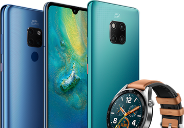 Флагманы Huawei Mate 20 и Mate 20 Pro красуются на новом изображении вместе с часами Huawei Watch GT. Новые детали
