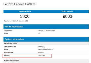 Lenovo Z5 Pro Snapdragon 855 Edition с 12 ГБ ОЗУ набрал в GeekBench меньше баллов, чем версия с 6 ГБ