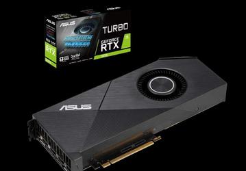 Видеокарта Asus GeForce RTX 2070 Turbo EVO оснащена вентилятором турбинного типа