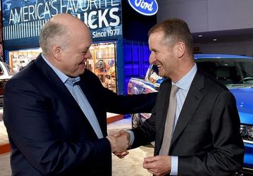 Volkswagen и Ford подписали меморандум о взаимопонимании, касающийся разработки электромобилей и самоуправляемых транспортных средств
