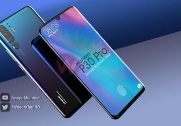 Флагманский камерофон Huawei P30 Pro позирует на новых рендерах