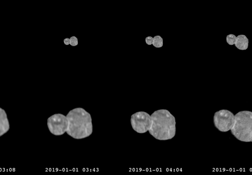 NASA показало «видео» процесса сближения космического аппарата New Horizons с астероидом Ultima Thule