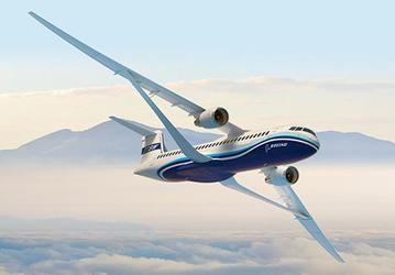 Компания Boeing представила обновленный концепт реактивного самолета с ультратонким крылом