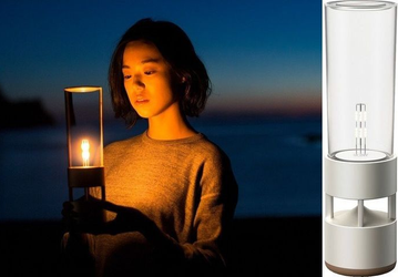 Sony показала стеклянную беспроводную колонку, которая выглядит как лампа или свеча