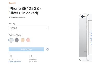 iPhone SE снова вернулся в продажу... и снова менее чем на сутки