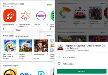 Google тестирует обновленный интерфейс Google Play