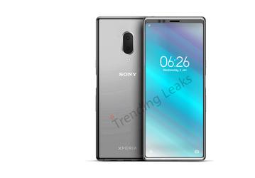 Флагманский смартфон Sony Xperia XZ4 со своим сверхширокоформатным экраном позирует на новом рендере