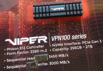 Patriot использует в накопителях Viper VPN100 контроллер Phison E12