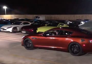 Прототип электромобиля Aston Martin Rapide E впервые показан в движении