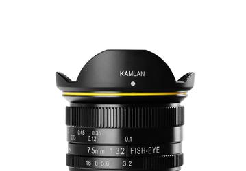 Объектив Kamlan 7.5mm F3.2 предназначен для камер системы Micro Four Thirds