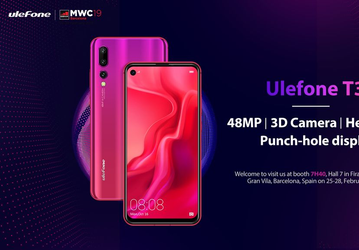 Ulefone T3 получил времяпролетную камеру, SoC Helio P90 и врезанную в экран фронтальную камеру