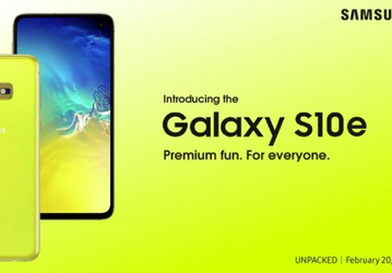 Официальный постер демонстрирует желтый Samsung Galaxy S10e