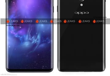 Изображение показывает два экрана смартфона Oppo Find Z