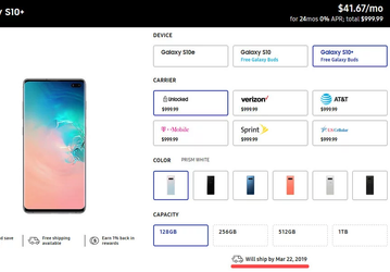 Позже, чем ожидалось. Некоторые версии Samsung Galaxy S10 и Galaxy S10+ уже задерживаются