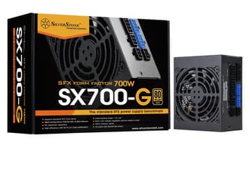 Блок питания SilverStone SX700-G типоразмера SFX имеет сертификат 80 Plus Gold