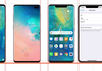 Инсайдер сравнил Samsung Galaxy S10+, Huawei Mate 20 Pro и iPhone XS Max по ширине рамок экранов