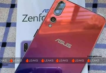 Серийный вариант смартфона Asus Zenfone 6 c градиентной тыльной панелью и тройной камерой позирует на фото