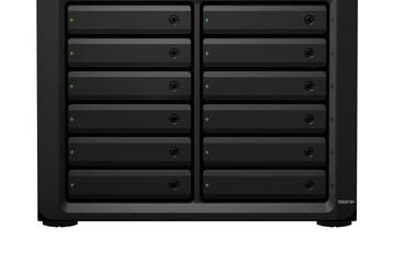 Офисный NAS-сервер Synology DiskStation DS2419+ располагает 12 отсеками для накопителей