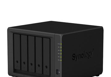 Настольное хранилище Synology DiskStation DS1019+ рассчитано на пять накопителей 