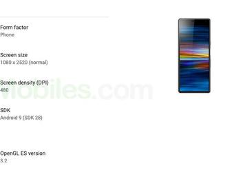 Основные характеристики смартфонов Sony Xperia 10 и Xperia 10 Plus подтверждены Google Play Console