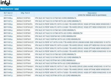 От $325 до $962 просит Intel за мини-ПК NUC 10 на новейших процессорах Comet Lake-U