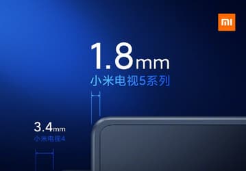 Рамка уже на 47%, а толщина корпуса – всего 5,9 мм. Новые подробности о Mi TV 5