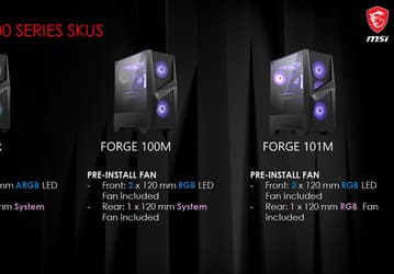 Серия компьютерных корпусов MSI MAG Forge 100 включает три модели