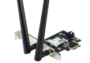 Низкопрофильная карта расширения Asus PCE-AX3000 поддерживает Wi-Fi 6 и Bluetooth 5.0