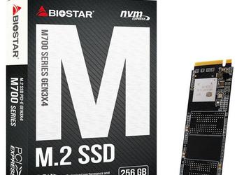 Твердотельные накопители Biostar M700 оснащены интерфейсом PCIe 3.0 x4