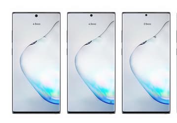 Отверстие в экране Samsung Galaxy Note10 сравнили с флагманами 2020 года