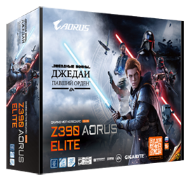 Gigabyte дарит покупателям плат Z390 Aorus Elite и видеокарт GeForce RTX 2070 Super Gaming OC 3X 8G ограниченных серий игру «Звездные войны. Джедаи: Павший Орден»