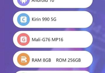Android 10, Kirin 990 5G и очень хороший результат — Honor V30 Pro протестировали в AnTuTu