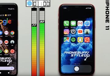 Google Pixel 4 XL против iPhone 11 в тесте автономности