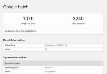 Процессор Intel Core i7-10610U засветился в невыпущенном хромбуке Google Hatch