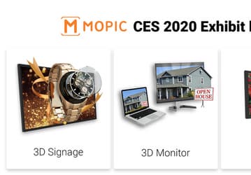 Mopic представит на CES 2020 3D-монитор 4К и пленку, превращающую экран планшета в 3D-экран