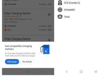 Карты Google Maps стали гораздо удобнее для владельцев электромобилей