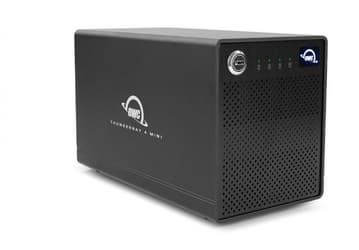 Миниатюрное внешнее хранилище OWC ThunderBay 4 рассчитано на четыре накопителя типоразмера 2,5 дюйма